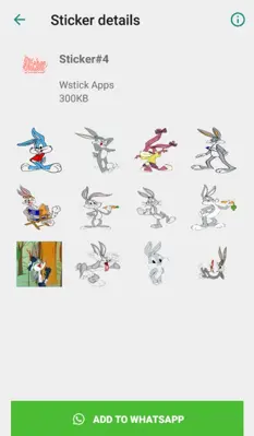 Stickers Bunny Diciendo no Para WhatsApp android App screenshot 4